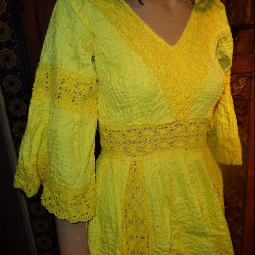 Day of the Dead Mexican Boho Hippie Dress